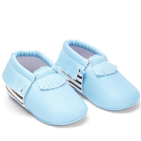 💫 HPx3✨Super Adorable Stripe Moccasin Booties - Picture 1 of 5